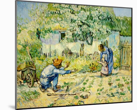 First Steps-Vincent van Gogh-Mounted Giclee Print