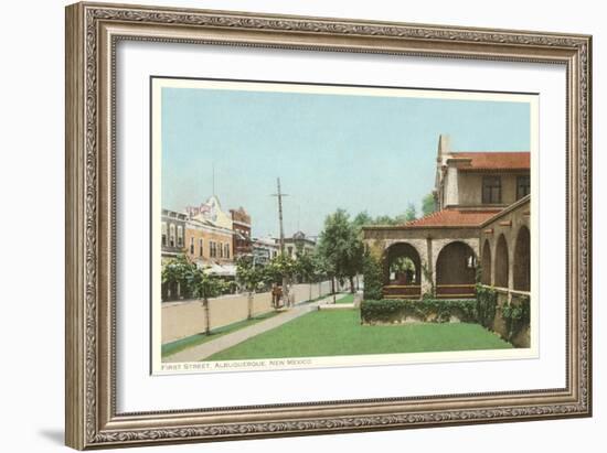 First Street, Albuquerque, New Mexico-null-Framed Art Print