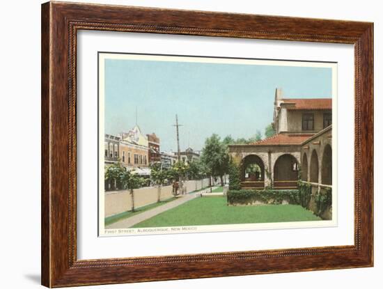 First Street, Albuquerque, New Mexico-null-Framed Art Print