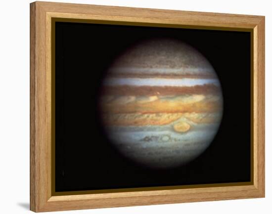 First True-Color Photo of Planet Jupiter Taken from Hubble Space Telescope-null-Framed Premier Image Canvas