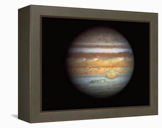 First True-Color Photo of Planet Jupiter Taken from Hubble Space Telescope-null-Framed Premier Image Canvas