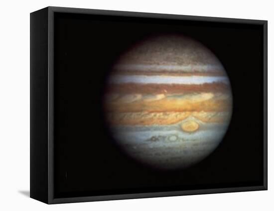 First True-Color Photo of Planet Jupiter Taken from Hubble Space Telescope-null-Framed Premier Image Canvas