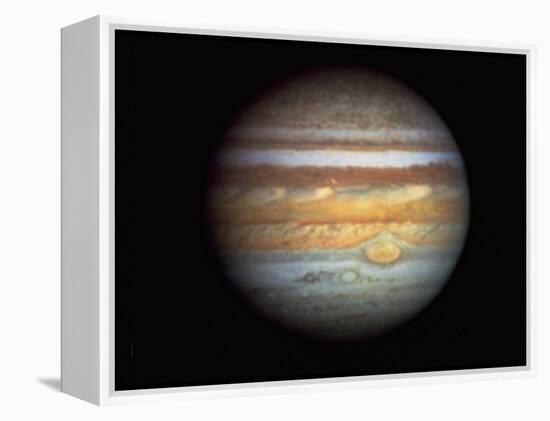 First True-Color Photo of Planet Jupiter Taken from Hubble Space Telescope-null-Framed Premier Image Canvas