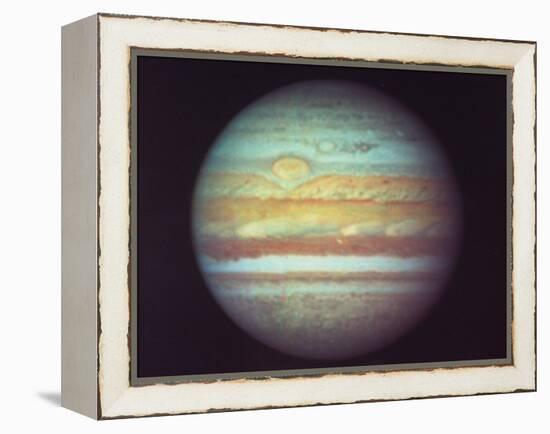 First True-Color Photo of Planet Jupiter Taken from Hubble Space Telescope-null-Framed Premier Image Canvas