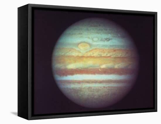 First True-Color Photo of Planet Jupiter Taken from Hubble Space Telescope-null-Framed Premier Image Canvas