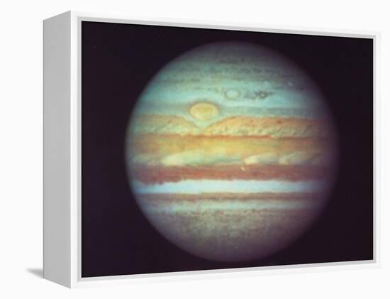 First True-Color Photo of Planet Jupiter Taken from Hubble Space Telescope-null-Framed Premier Image Canvas