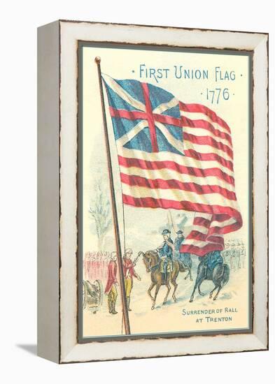 First Union Flag, 1776-null-Framed Stretched Canvas