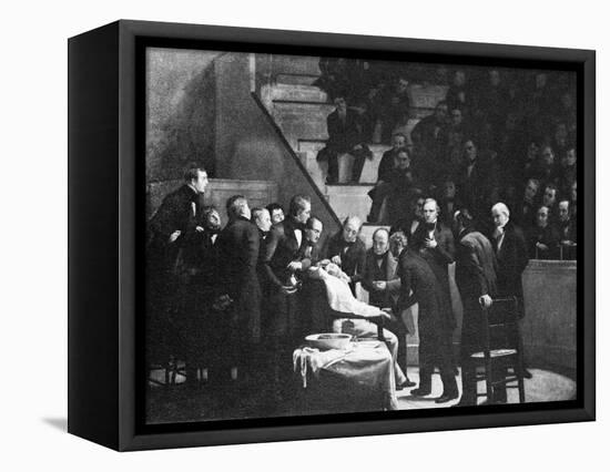 First Use of General Anaesthesia, 1846-Science Photo Library-Framed Premier Image Canvas