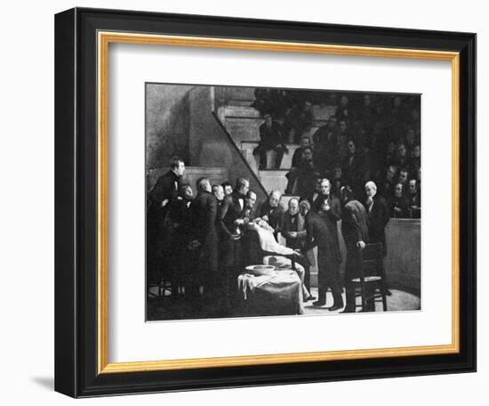 First Use of General Anaesthesia, 1846-Science Photo Library-Framed Photographic Print