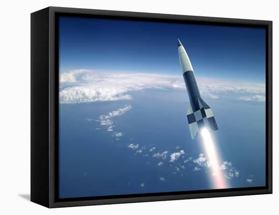 First V-2 Rocket Launch, Artwork-Detlev Van Ravenswaay-Framed Premier Image Canvas