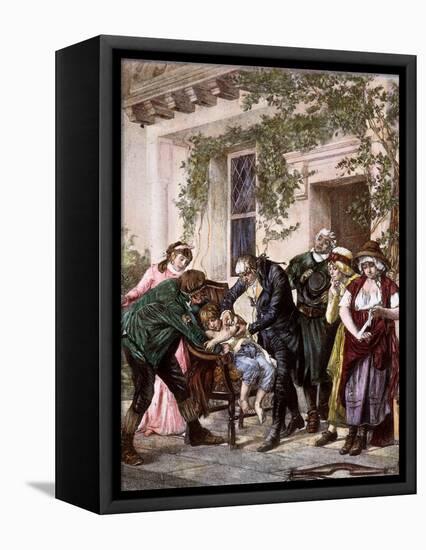 First Vaccination, 1796-null-Framed Premier Image Canvas