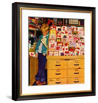 "First Valentine", February 11, 1956-Richard Sargent-Framed Giclee Print