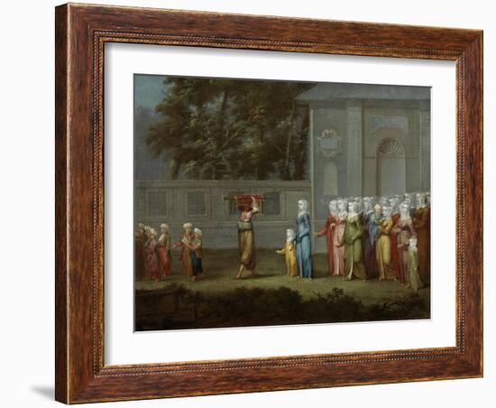 First Walk to Boys School, 1737-Jean-Baptiste Vanmour-Framed Giclee Print