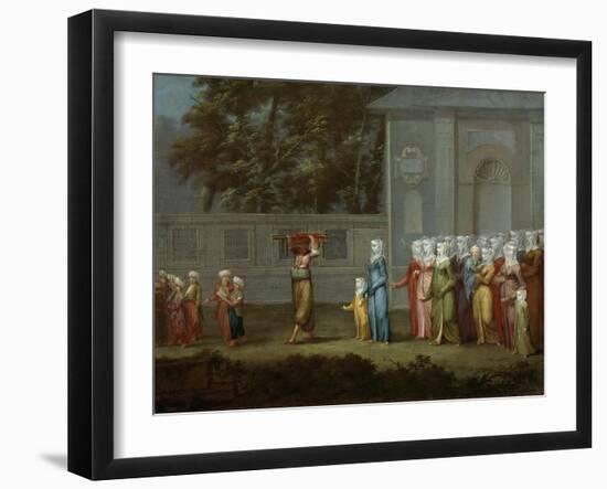 First Walk to Boys School, 1737-Jean-Baptiste Vanmour-Framed Giclee Print