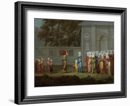 First Walk to Boys School, 1737-Jean-Baptiste Vanmour-Framed Giclee Print