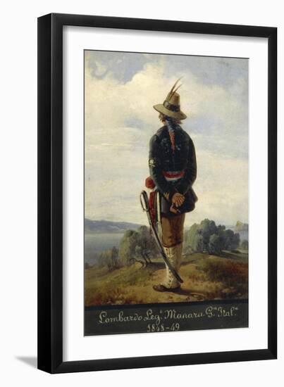 First War of Independence, Lombard Soldier in the Manara Legion, 1848-1849-Faustino Joli-Framed Premium Giclee Print