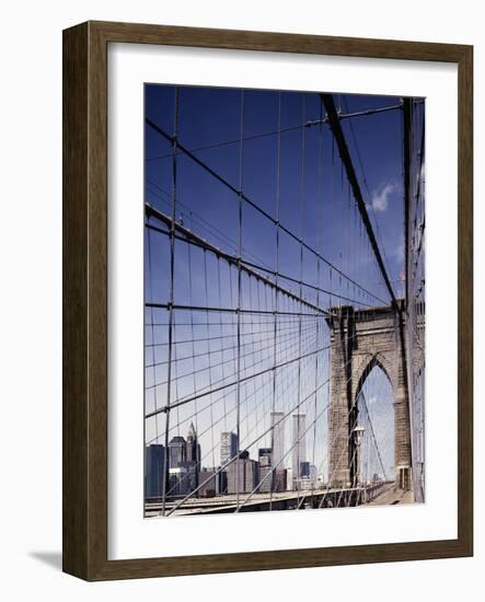 First Wire Steel Suspension Bridge-Carol Highsmith-Framed Photo