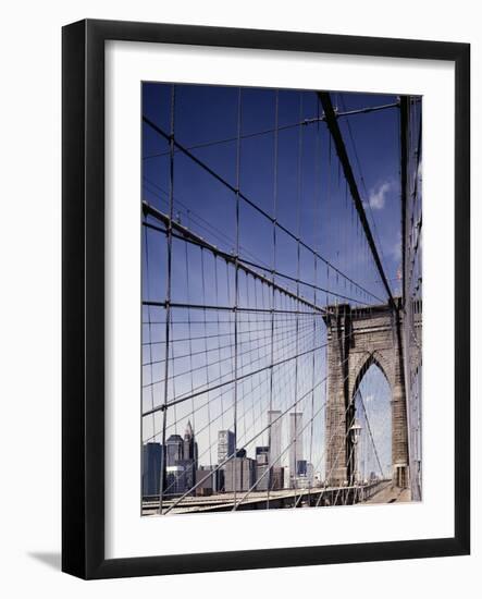 First Wire Steel Suspension Bridge-Carol Highsmith-Framed Photo