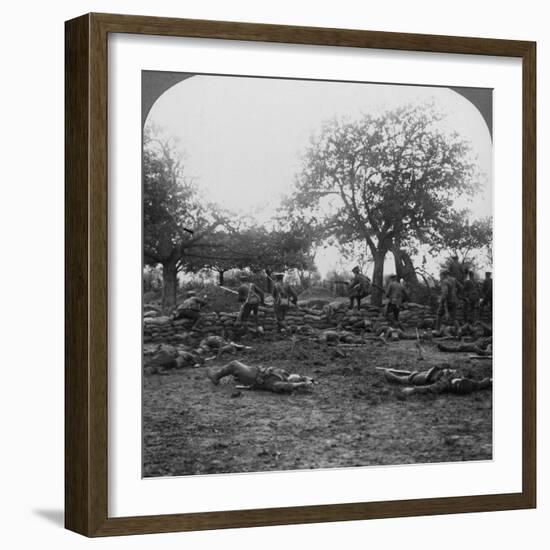 First World War Battlefield Scene, 1914-1918-null-Framed Photographic Print