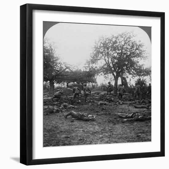 First World War Battlefield Scene, 1914-1918-null-Framed Photographic Print