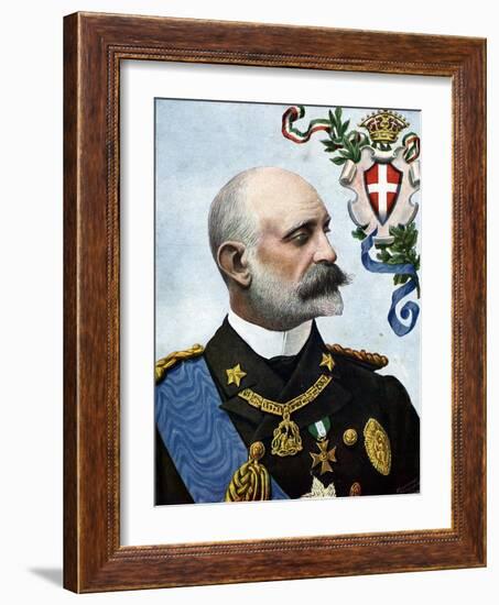 First World War: “” Portrait of Admiral Tommaso Di Savoia-Genova, Duke of Genes (1854-1931) and Lie-Tancredi Scarpelli-Framed Giclee Print