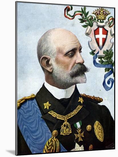 First World War: “” Portrait of Admiral Tommaso Di Savoia-Genova, Duke of Genes (1854-1931) and Lie-Tancredi Scarpelli-Mounted Giclee Print