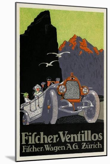 Fischer Automobiles-null-Mounted Art Print