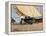 Fischer, verankerte Boote, Valencia-Joaquin Sorolla-Framed Premier Image Canvas