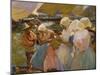 Fischerwomen on the Beach, 1903-Joaquín Sorolla y Bastida-Mounted Giclee Print