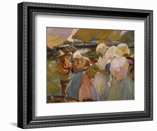 Fischerwomen on the Beach, 1903-Joaquín Sorolla y Bastida-Framed Giclee Print
