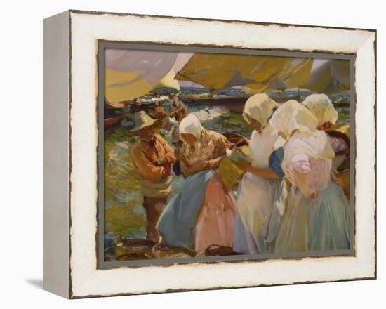 Fischerwomen on the Beach, 1903-Joaquín Sorolla y Bastida-Framed Premier Image Canvas