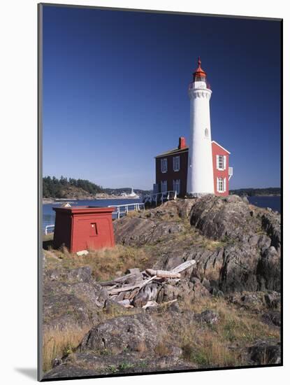 Fisgard Lighthouse, Fort Rodd, Victoria, British Columbia, Canada-Walter Bibikow-Mounted Photographic Print