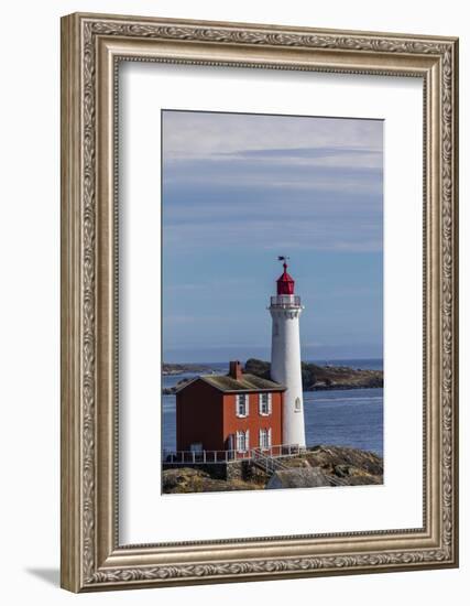 Fisgard Lighthouse in Victoria, British Columbia, Canada-Chuck Haney-Framed Photographic Print