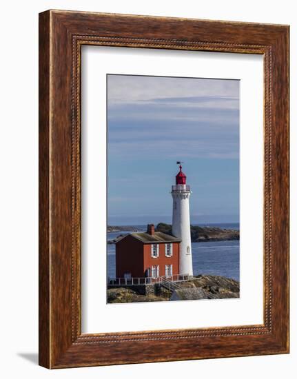 Fisgard Lighthouse in Victoria, British Columbia, Canada-Chuck Haney-Framed Photographic Print