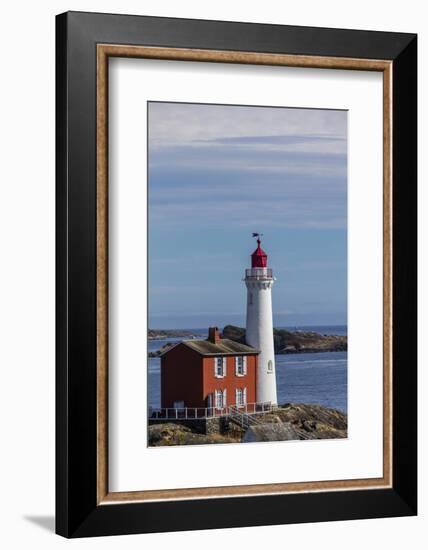 Fisgard Lighthouse in Victoria, British Columbia, Canada-Chuck Haney-Framed Photographic Print