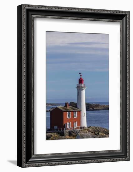 Fisgard Lighthouse in Victoria, British Columbia, Canada-Chuck Haney-Framed Photographic Print