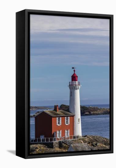 Fisgard Lighthouse in Victoria, British Columbia, Canada-Chuck Haney-Framed Premier Image Canvas