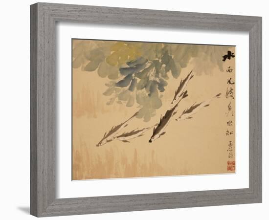 Fish, A Leaf from an Album of Various Subjects-Xu Gu-Framed Giclee Print