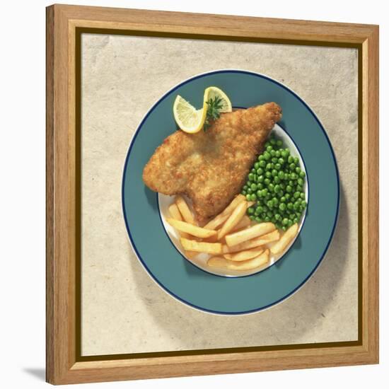 Fish and Chips, Traditional British Dish-Sheila Terry-Framed Premier Image Canvas