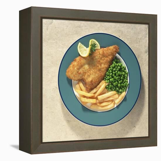 Fish and Chips, Traditional British Dish-Sheila Terry-Framed Premier Image Canvas