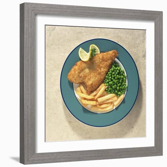 Fish and Chips, Traditional British Dish-Sheila Terry-Framed Photographic Print