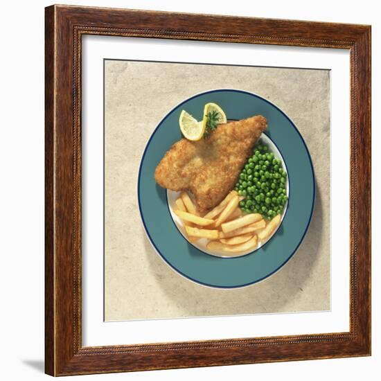 Fish and Chips, Traditional British Dish-Sheila Terry-Framed Photographic Print