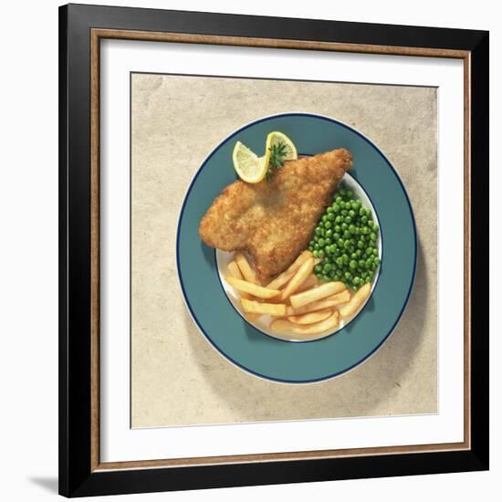 Fish and Chips, Traditional British Dish-Sheila Terry-Framed Photographic Print