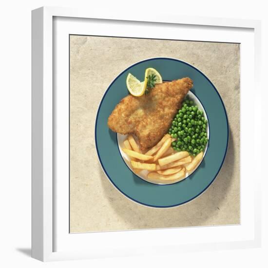 Fish and Chips, Traditional British Dish-Sheila Terry-Framed Photographic Print