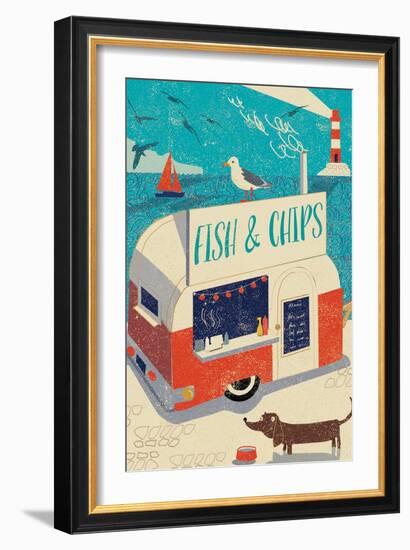 Fish and Chips-Rocket 68-Framed Premium Giclee Print