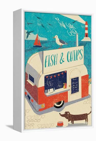 Fish and Chips-Rocket 68-Framed Premier Image Canvas