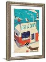Fish and Chips-Rocket 68-Framed Giclee Print