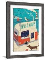 Fish and Chips-Rocket 68-Framed Giclee Print