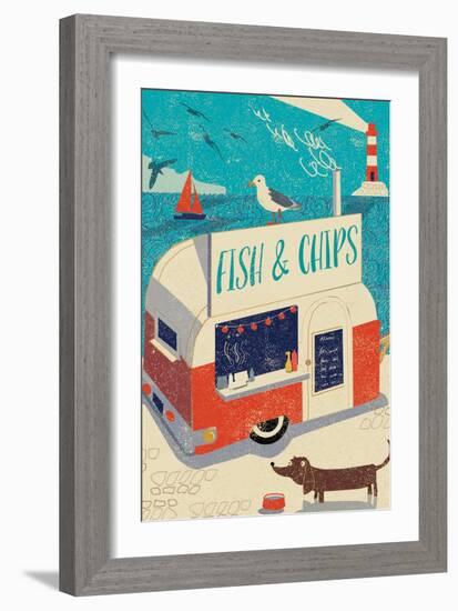 Fish and Chips-Rocket 68-Framed Giclee Print