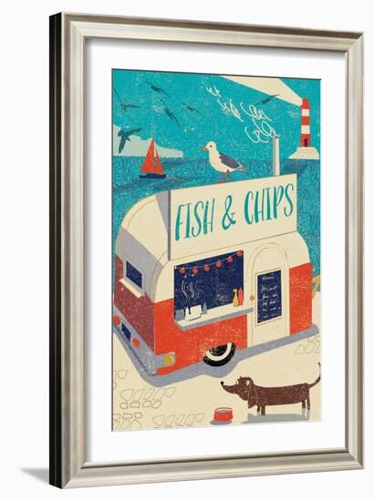 Fish and Chips-Rocket 68-Framed Giclee Print